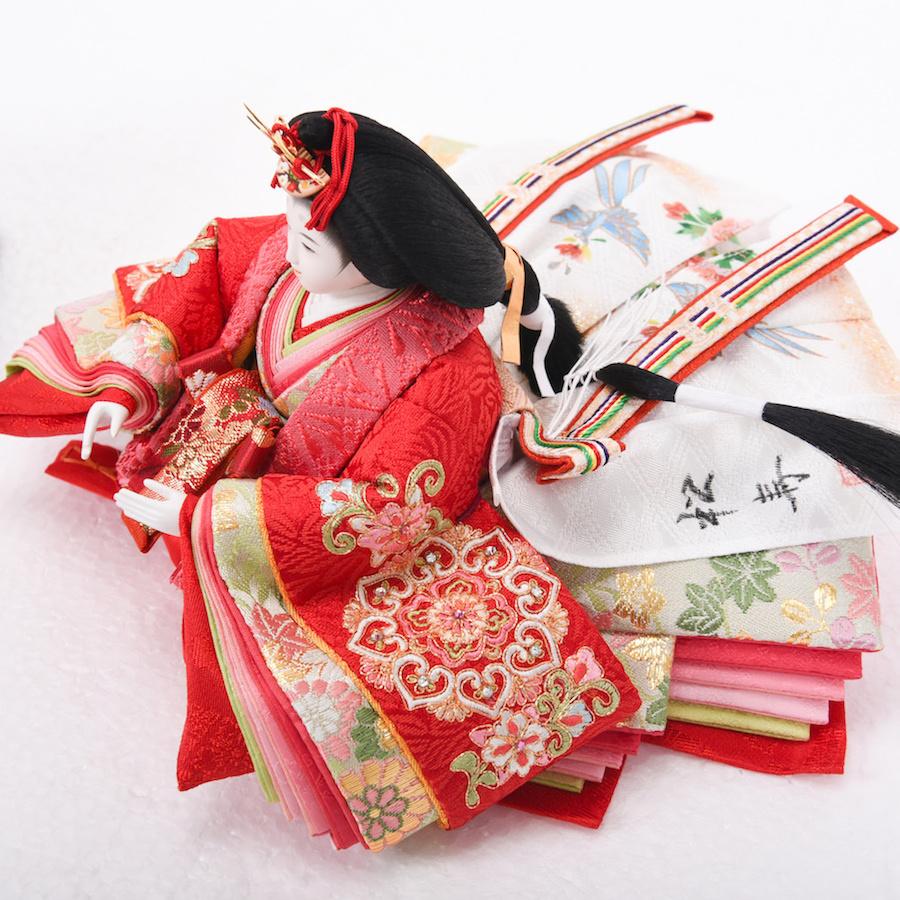 雛人形 京十二(芥子) 収納台 総刺繍華文唐草文様 小出松寿_17