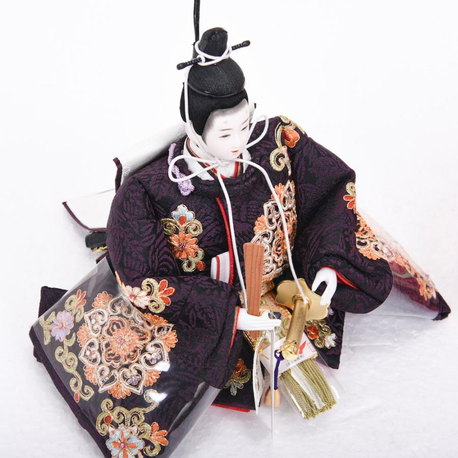 雛人形 京十二(芥子) 収納台 総刺繍華文唐草文様 小出松寿_18