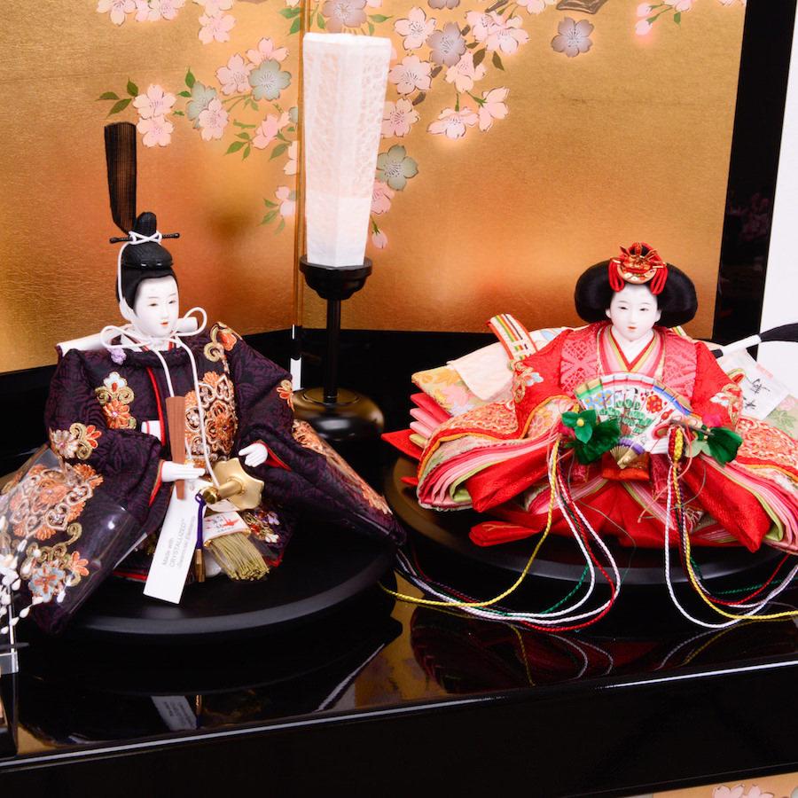 雛人形 京十二(芥子) 収納台 総刺繍華文唐草文様 小出松寿_3