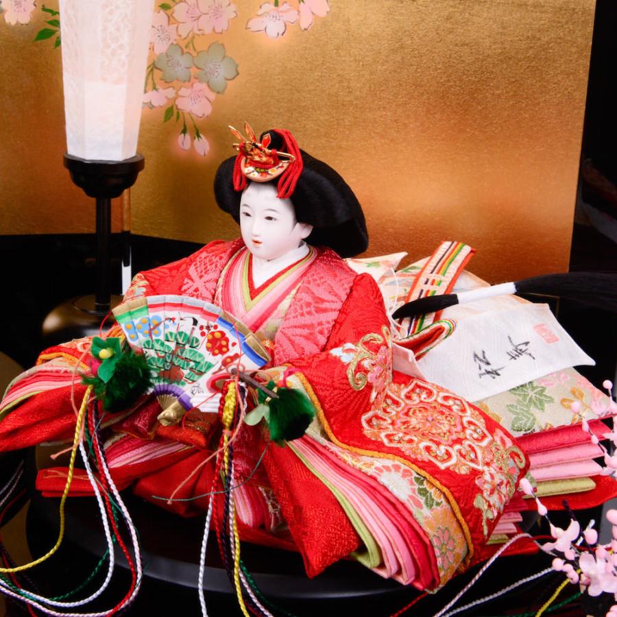 雛人形 京十二(芥子) 収納台 総刺繍華文唐草文様 小出松寿_5