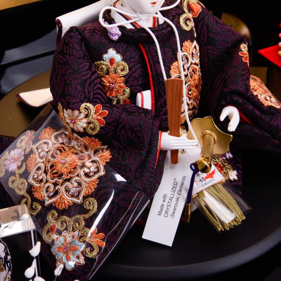 雛人形 京十二(芥子) 収納台 総刺繍華文唐草文様 小出松寿_7