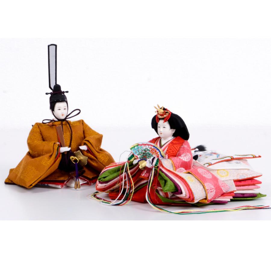 雛人形 京十二(洋芥子)  正絹 黄櫨染 小出松寿 容れもの入り口・入口