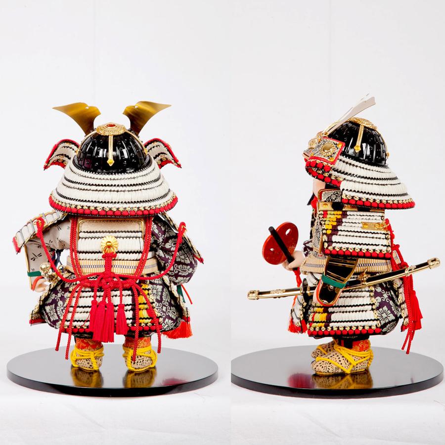 五月人形　正絹鎧着用　子供大将飾　紫峰作 五月人形 正絹鎧着用 子供大将飾 紫峰作 - メルカリ