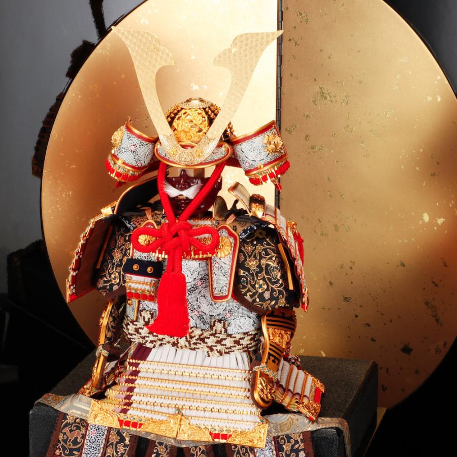 五月人形 鎧飾り 7号 白糸威褄取大鎧 鈴甲子雄山作 : 人形の館石倉