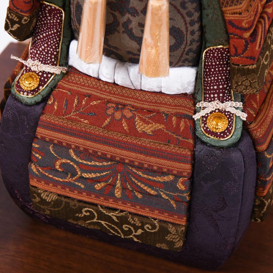 五月人形 江戸 木目込鎧 名古屋帯草木染 寿王 柿沼東光 五月人形