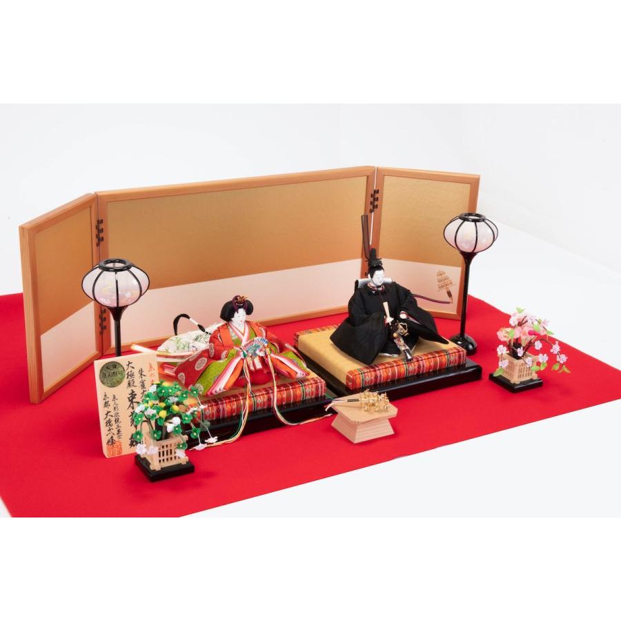 極上仕立】 本束帯雛 正絹帯輪奈唐織 親王飾り 京七番親王 【