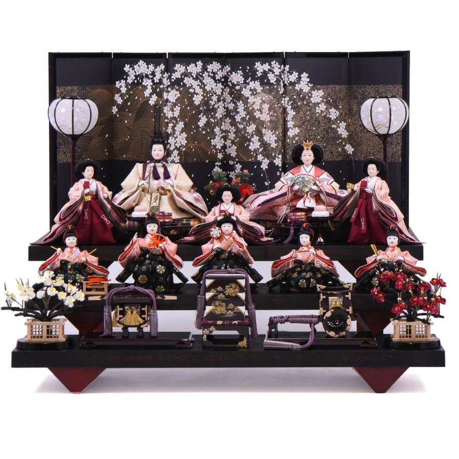 雛人形 大三五 10人飾 五人囃子 和楽 三段飾り : 人形の館石倉 - 通販