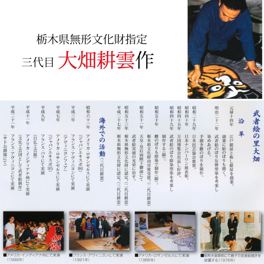 室内 武者絵幟 名前入り 龍虎_1