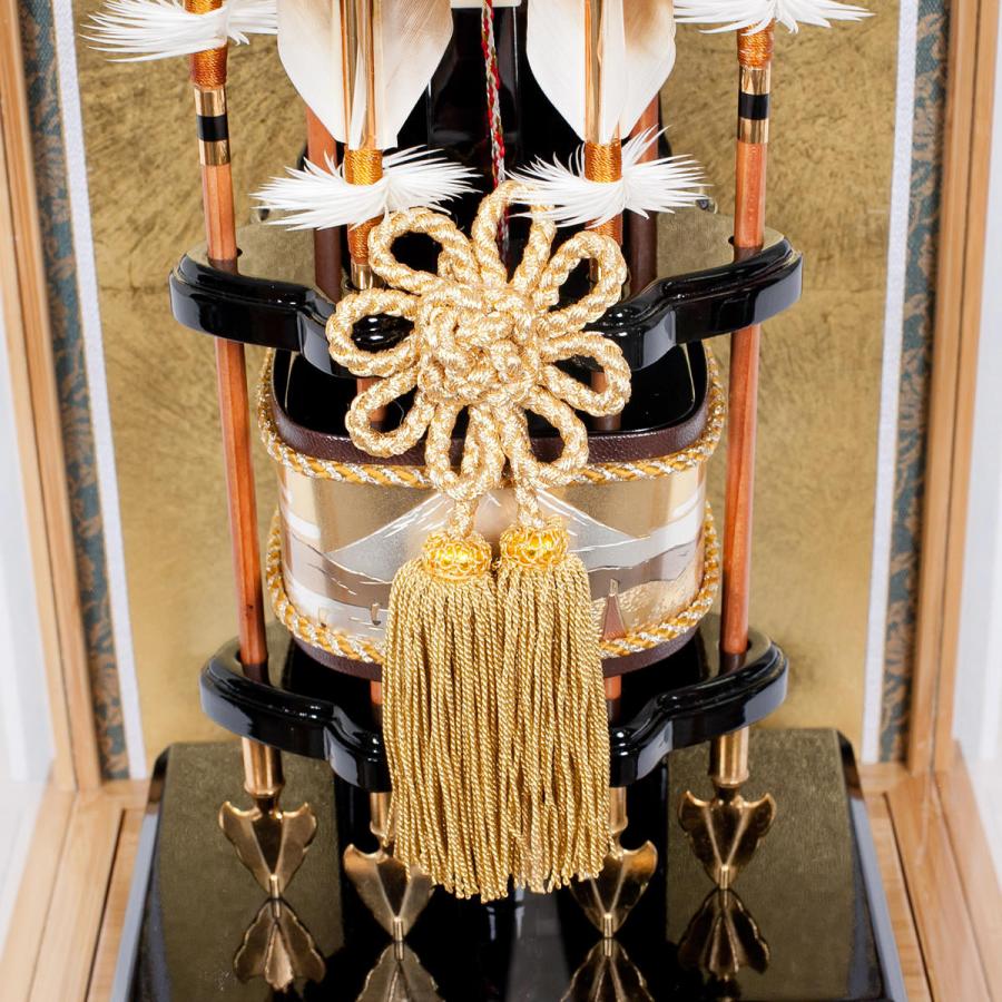 破魔弓竹小型五月人形小物清月本竹清和10号季節玩具竹彫金初正月 人形の館石倉