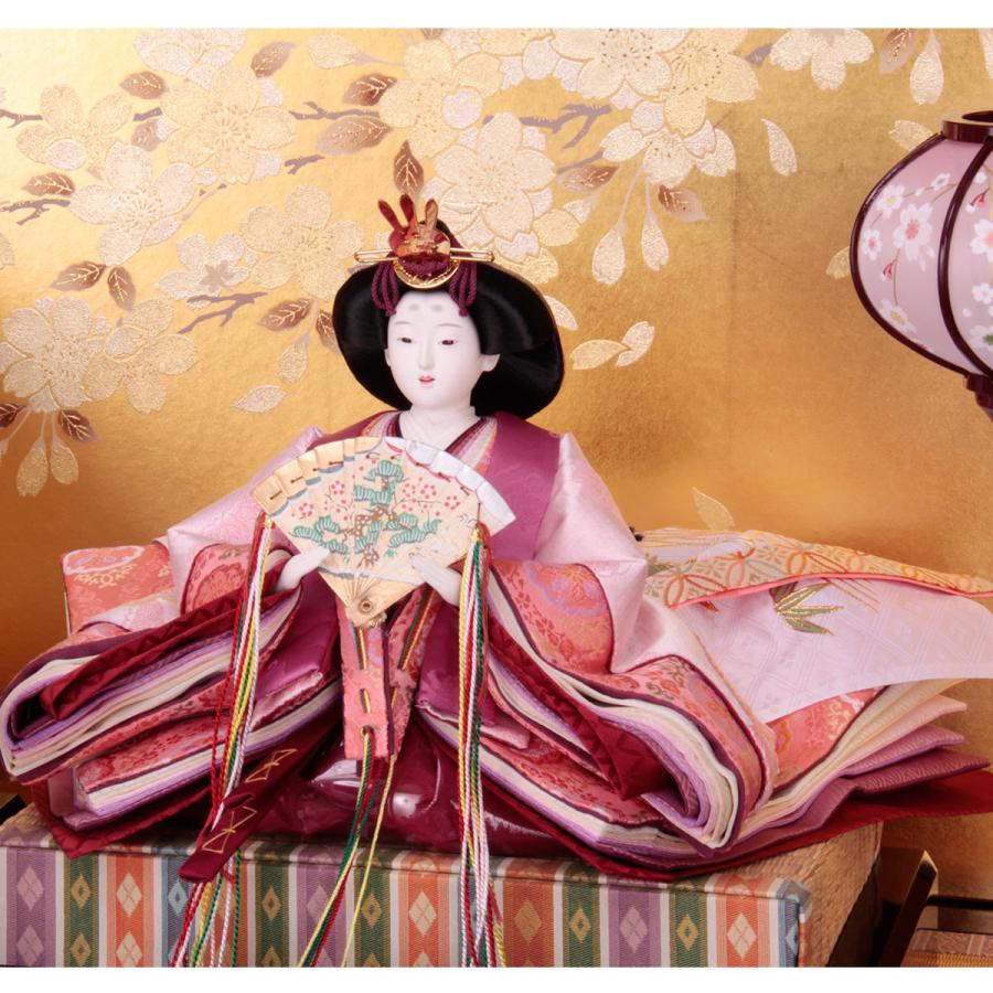 即購入可★ 雛人形 京九 5人飾 絢爛桜 鈴木晃隆 【AAA3292617778】(116424円)