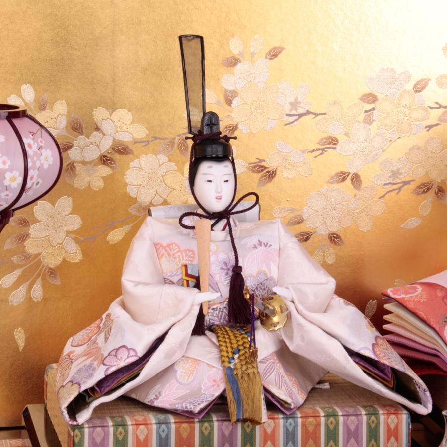 即購入可★ 雛人形 京九 5人飾 絢爛桜 鈴木晃隆 【AAA3292617778】(116424円)