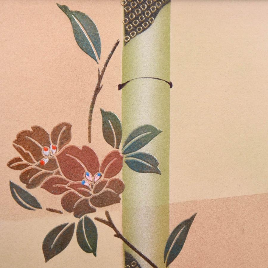 五月人形 単品屏風 25号 竹 金彩（焼桐枠 ) 【店頭展示品】 : 人形の館