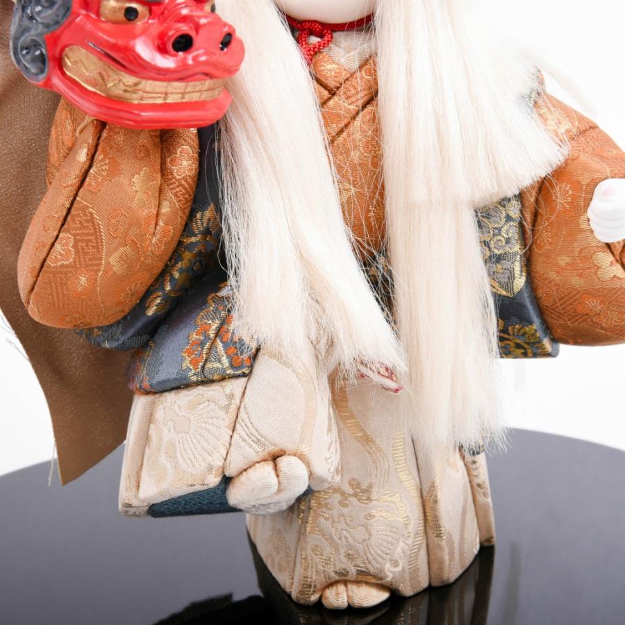 木目込人形 獅子舞 石川潤平作 アウトレット【送料無料】【展示特価品