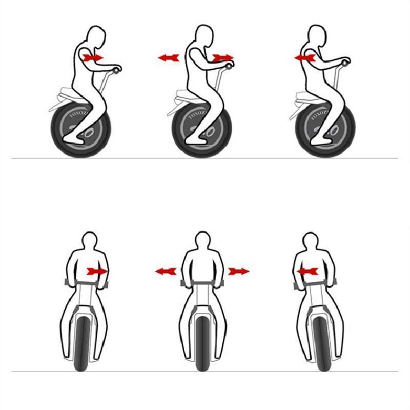 軽量 電動一輪車1000Wビッグタイヤ一輪車アウトドア一つの車輪大人のためのセルフバランス電動スクーター一輪車、ブラック、18インチ 折り畳み式