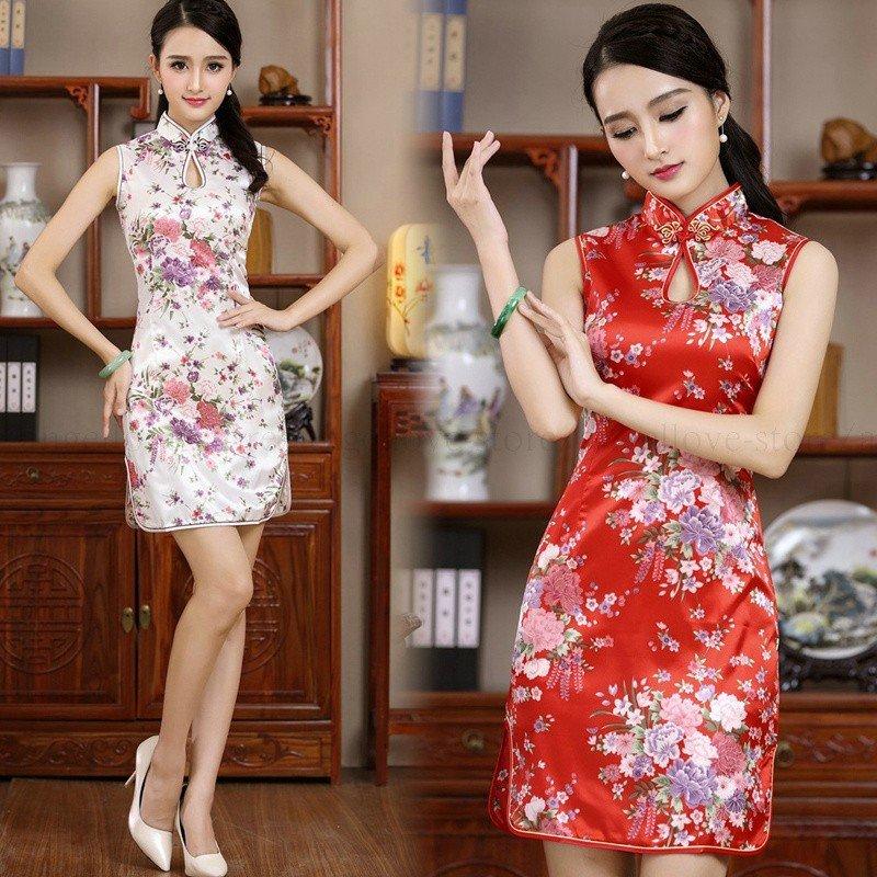 チャイナドレス(オーダーメイド、香港シルク100%) | jarwan.com