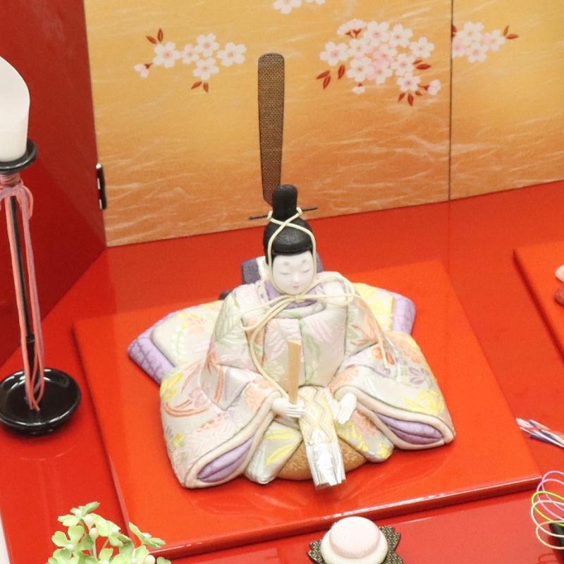 雛人形 木目込み雛 心音〜ここね 一秀 木目込親王 さくらさくら 赤袖