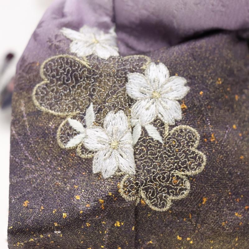 雛人形 親王平飾 舞雛 道翠 小三五 2人 幅65cm 桜刺繍 金彩源氏車屏風 木目調白