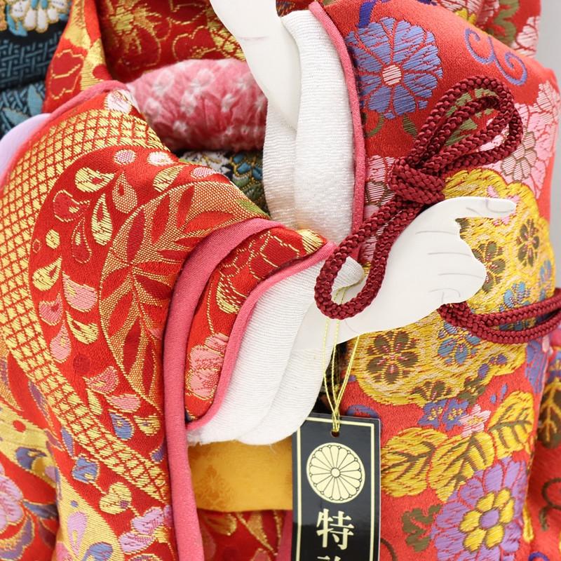 羽子板 ケース飾り 香菜 15号サイズ 高さ59cm 金襴 黒塗りの画像