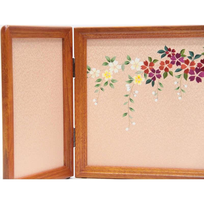 アウトレット品 雛人形屏風単品 10号三月屏風 欅塗刺繍金彩 アウトレット品 雛人形屏風単品 10号三月屏風 欅塗刺繍金彩