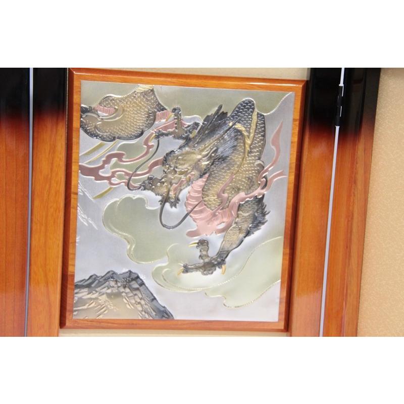 アウトレット品 五月人形屏風単品 23号承明 雫彫金龍虎 21ya1558 C