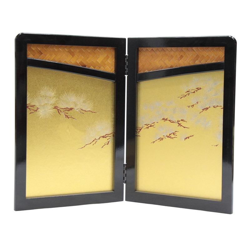 アウトレット品 五月人形屏風単品 五月二曲屏風 13号屏風S 21ya1829