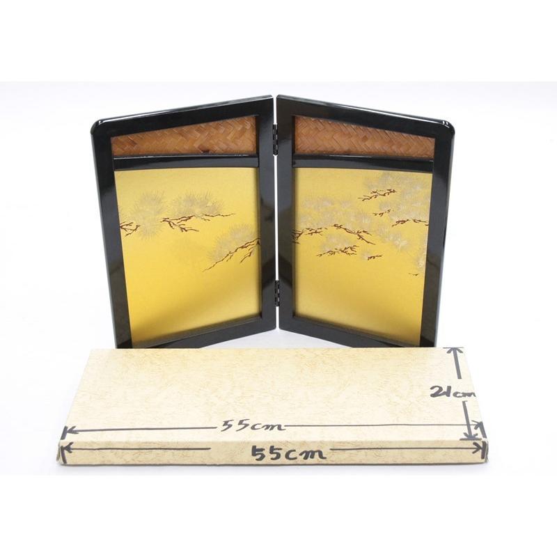 アウトレット品 五月人形屏風単品 五月二曲屏風 13号屏風S 21ya1829