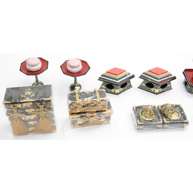 アウトレット品 雛人形道具類 雛道具 50号九品セット 21ya1938
