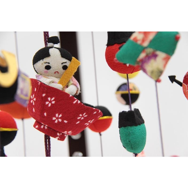 アウトレット品 五月人形吊るし飾り 大 一寸法師(SB-I501S)飾り台