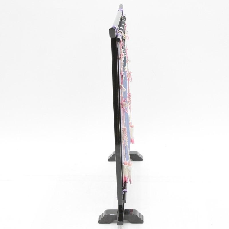 アウトレット品 雛人形三月屏風 台のみ 23号 衝立屏風 S21-2B 几帳 黒
