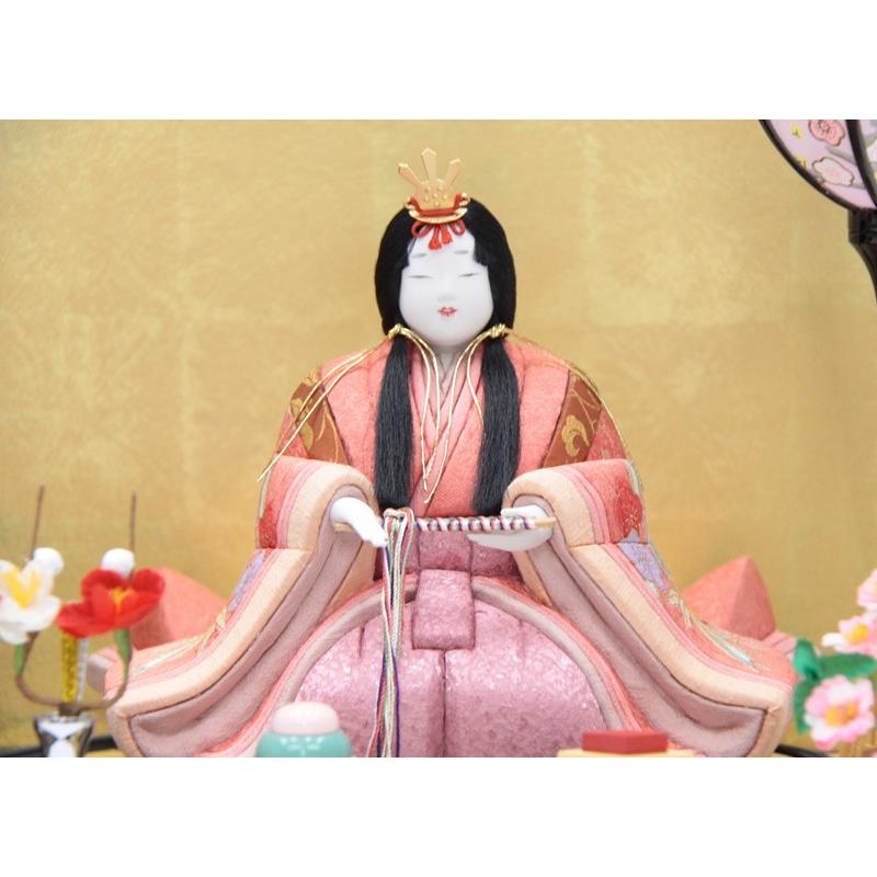 アウトレット品 雛人形ケース飾り No.475 黒塗り ガラス前開き 雪洞