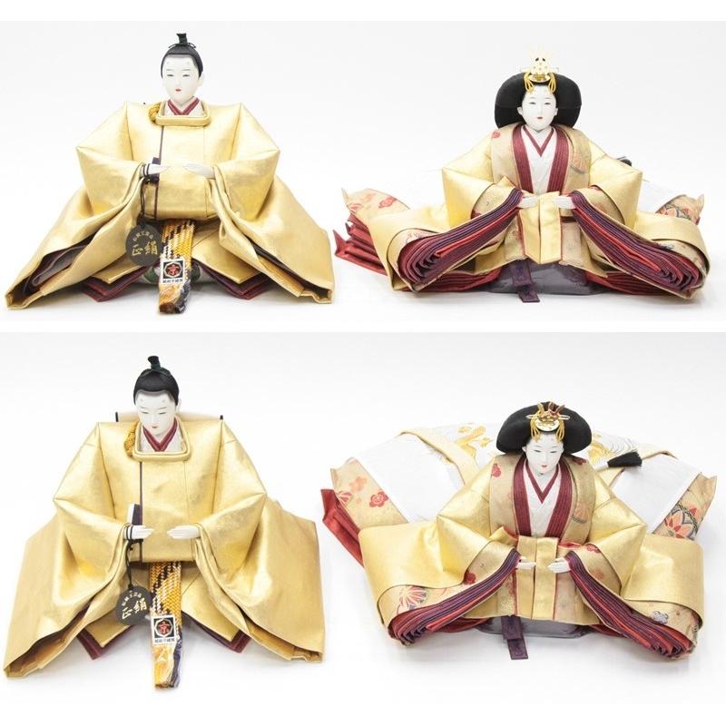 アウトレット品 雛人形親王単体 人形のみ 京八番親王 T18-8030 正絹 瀞