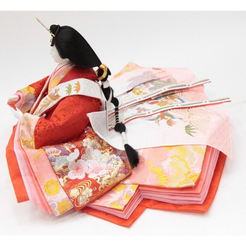 アウトレット品 雛人形親王単体 人形のみ 八番親王 SB736（青/赤）金彩