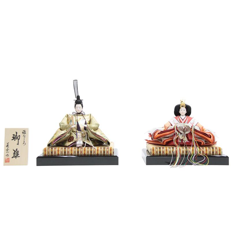 逃げ道品 雛人形親王単体 あやつり人形のみ 九番親王 本金 9MC-161 親王台付き添い人 22a-ya-1544