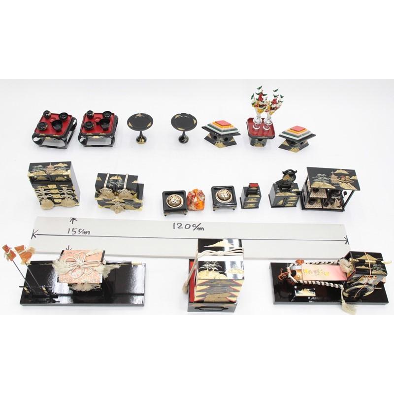 アウトレット品 雛道具お道具セット 九品 45号 お雛道具揃 山水