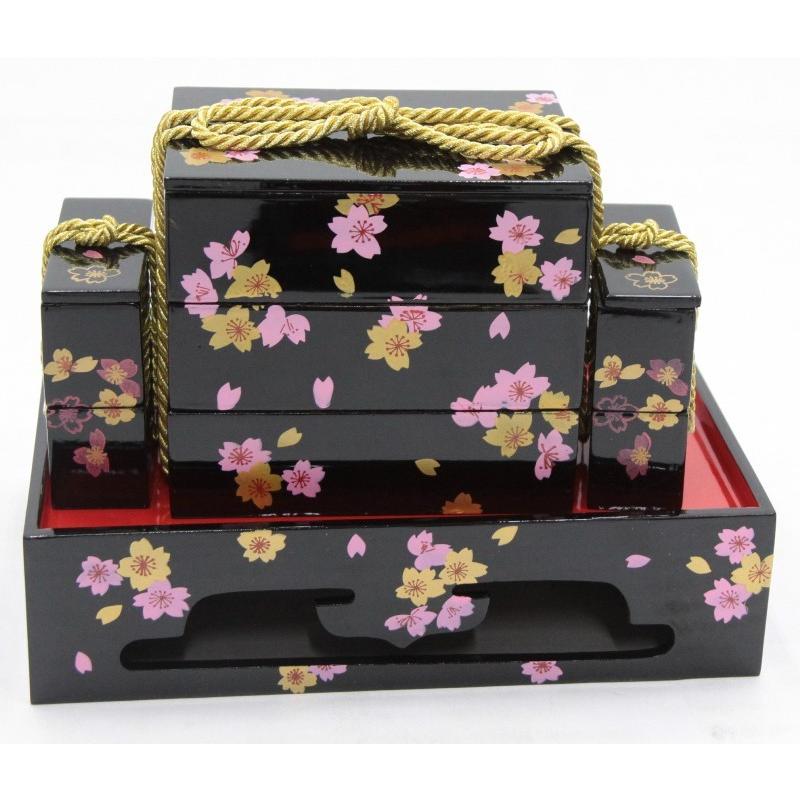 【183】ひな祭り＊雛道具＊6点セット＊展示品 アウトレット品 雛道具お道具セット 六品 35号 親子六点セット 黒塗