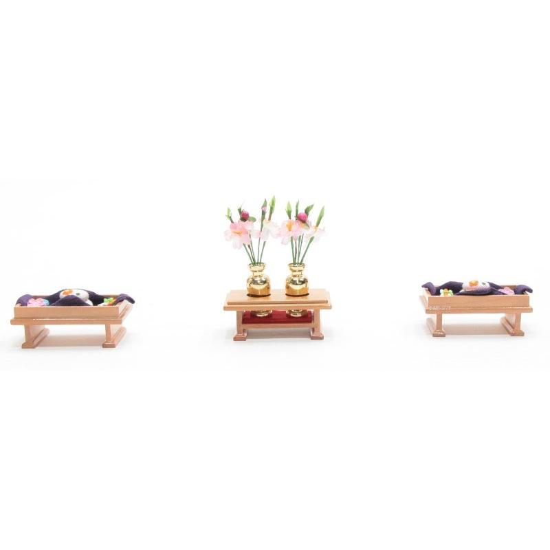 アウトレット品 雛道具お道具セット 二品 25号 美咲二品セット パール