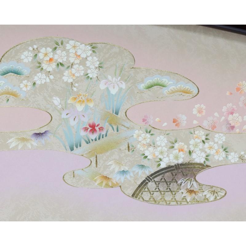 屏風 15号刺繍屛風 花丸柄 【公式通販】