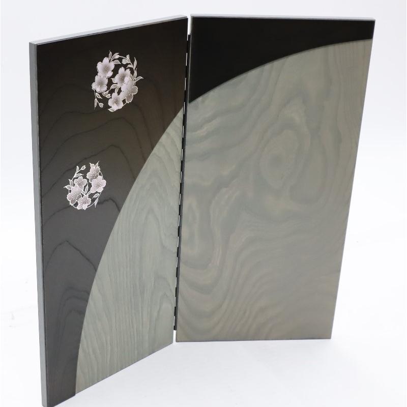【雛蔵】二曲屏風　桜 アウトレット品 雛人形三月屏風 屏風のみ 20号 二曲桜 5T-3021 二曲