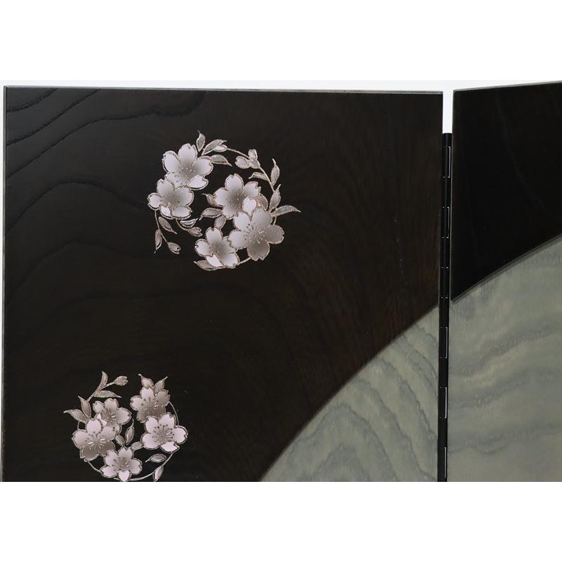 アウトレット品 雛人形三月屏風 屏風のみ 20号 二曲桜 5T-3021 二曲