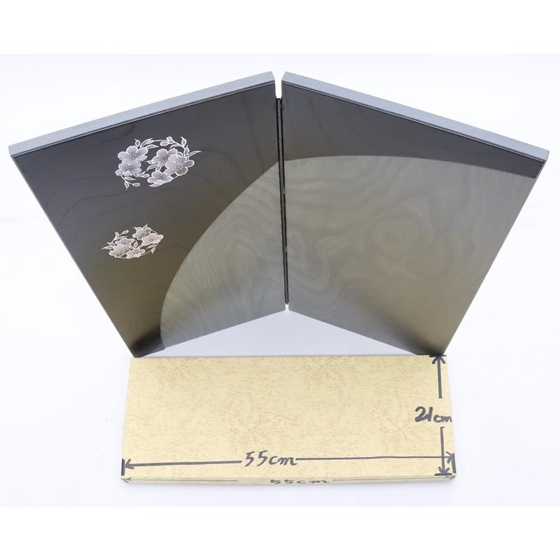 アウトレット品 雛人形三月屏風 屏風のみ 20号 二曲桜 5T-3021 二曲