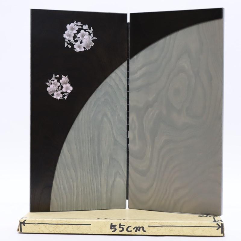 アウトレット品 雛人形三月屏風 屏風のみ 20号 二曲桜 5T-3021 二曲