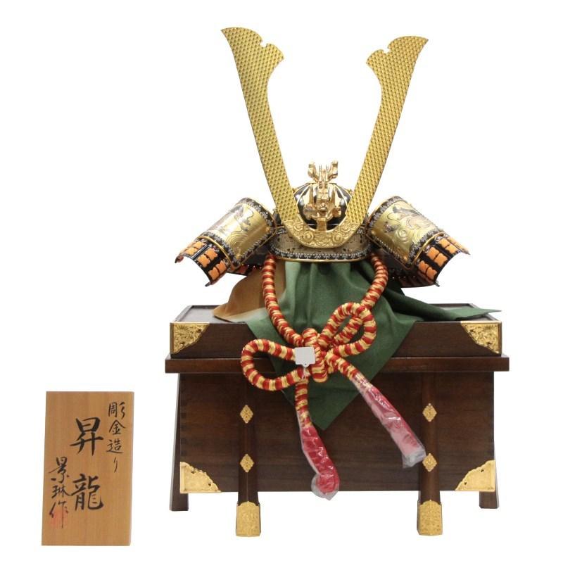 アウトレット品 五月人形兜 単品 19号 昇龍 櫃付 22a-ya-2423