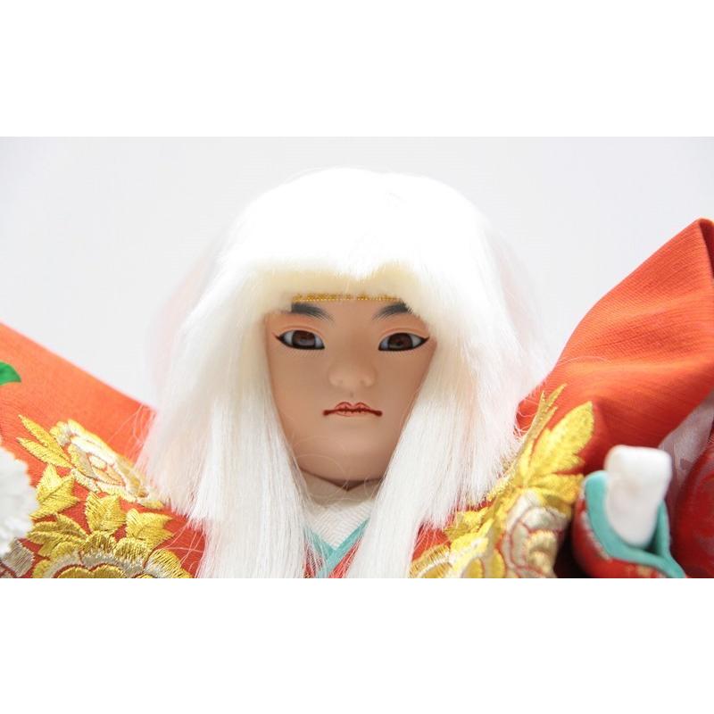 アウトレット品 歌舞伎人形 8号 松風 獅子 舞踊人形 日本人形 22a-ya