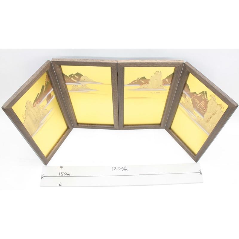 アウトレット品 五月人形五月屏風 屏風のみ 25号 5420-37-031 焼桐盛上