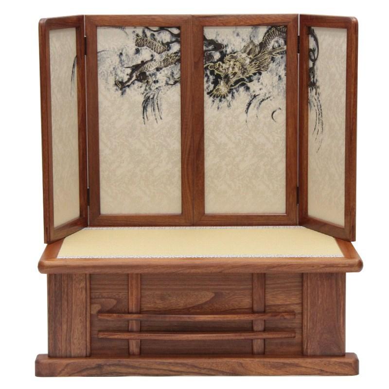 アウトレット品 五月人形高床台 五月台屏風セット 18号 桐製元気二曲一双屏風台 組立式 平飾り台22a-ya-2915