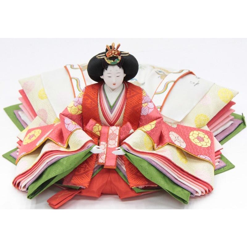 アウトレット品 雛人形親王単品 人形のみ 京七番 松寿作 高雄 黄櫨染