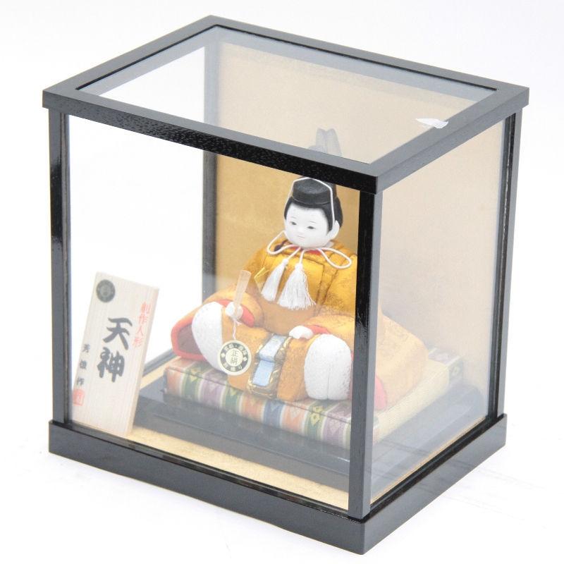 天神様人形 ケース入り 木目込み人形 子ども天神 22ht05/22hf01 芳俊作