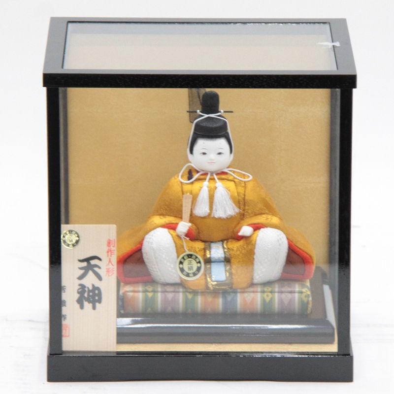 天神様人形 ケース入り 木目込み人形 子ども天神 22ht05/22hf01 芳俊作