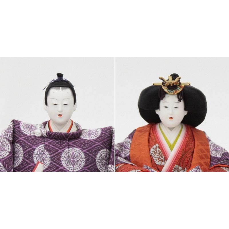 雛人形親王平飾り 大橋弌峰 京雛 九番 内裏雛 春水(紫) hn24 雛人形親王平飾り 大橋弌峰 京雛 九番 内裏雛 春水(紫) hn24