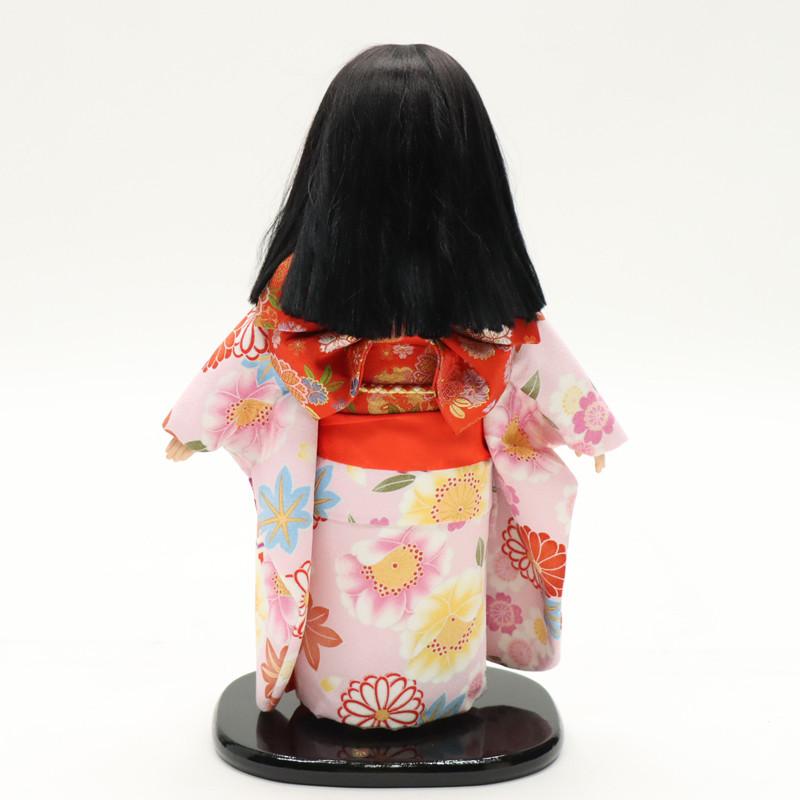 アウトレット品 雛人形 市松人形 13号 桃（まり・ボカシ） 友禅 25a-ya
